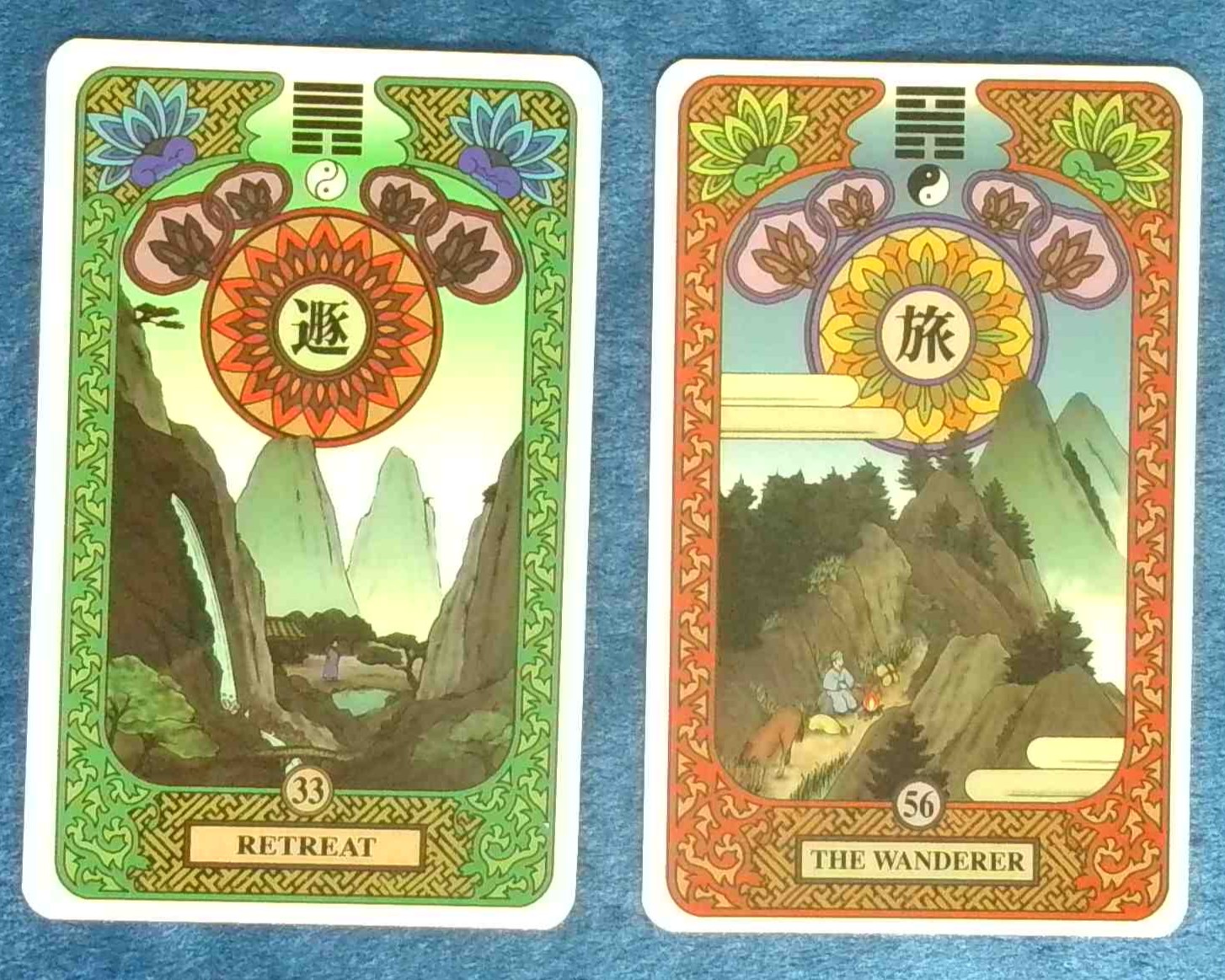 イーチンタロット 天山遯 火山旅