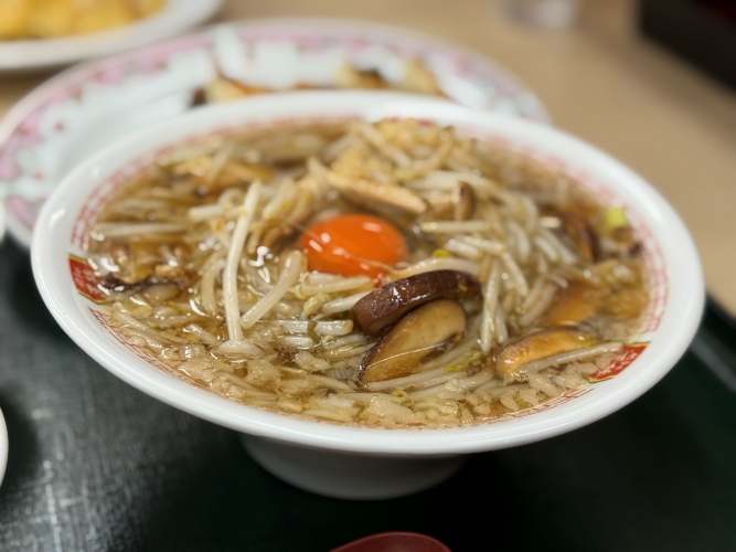 王将 きのこラーメン